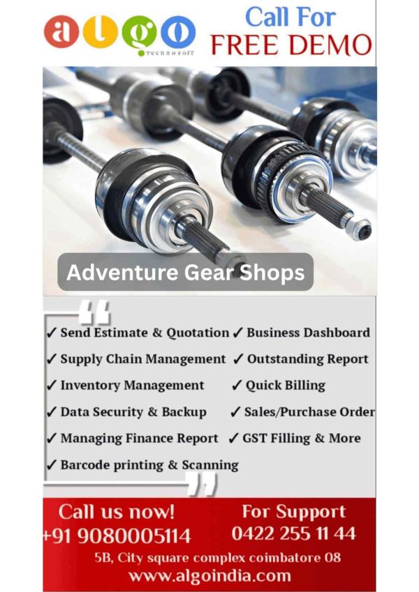 Adventure Gear Shops E-Commerce in Virudhunagar
