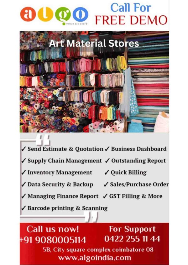 Art Material Stores Website Design & Website Development in Cuddalore