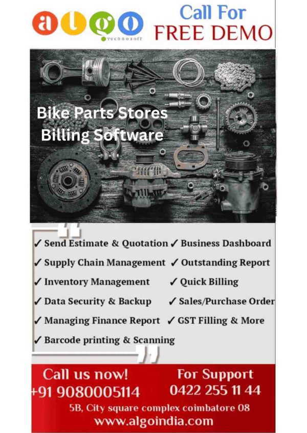 Bike Parts Stores Website Design & Website Development in Coimbatore