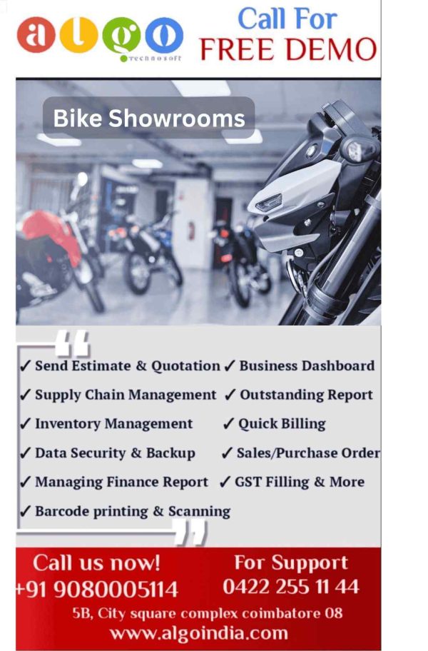 Bike Showrooms E-Commerce in Ariyalur