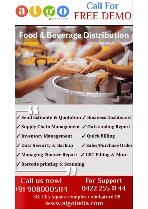 Food & Beverage Distribution Billing Software in Coimbatore