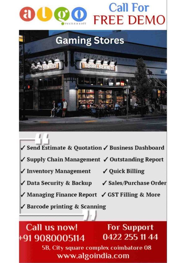 Gaming Stores Website Design & Website Development in Coimbatore