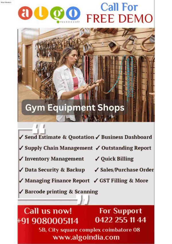 Gym Equipment Shops E-Commerce in Ariyalur