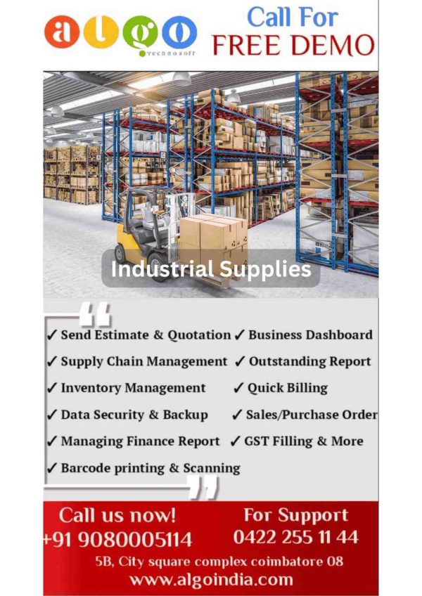 Industrial Supplies Billing Software in Chennai