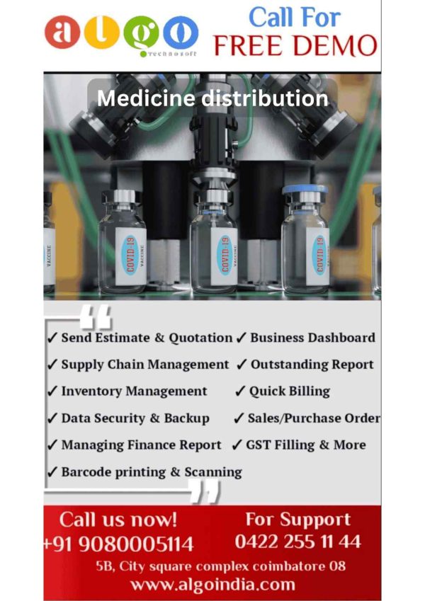 Medicine distribution Website Design & Website Development in Dharmapuri