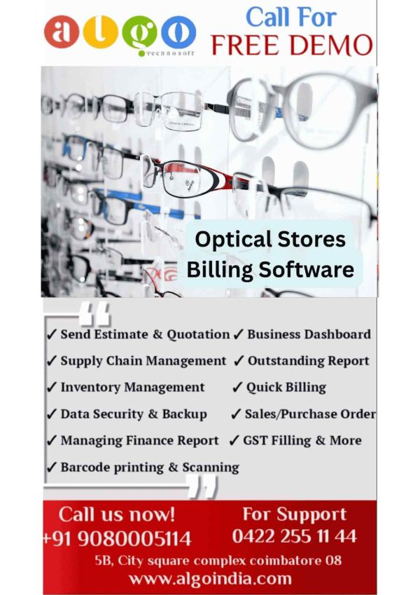 Optical Stores Website Design & Website Development in Coimbatore
