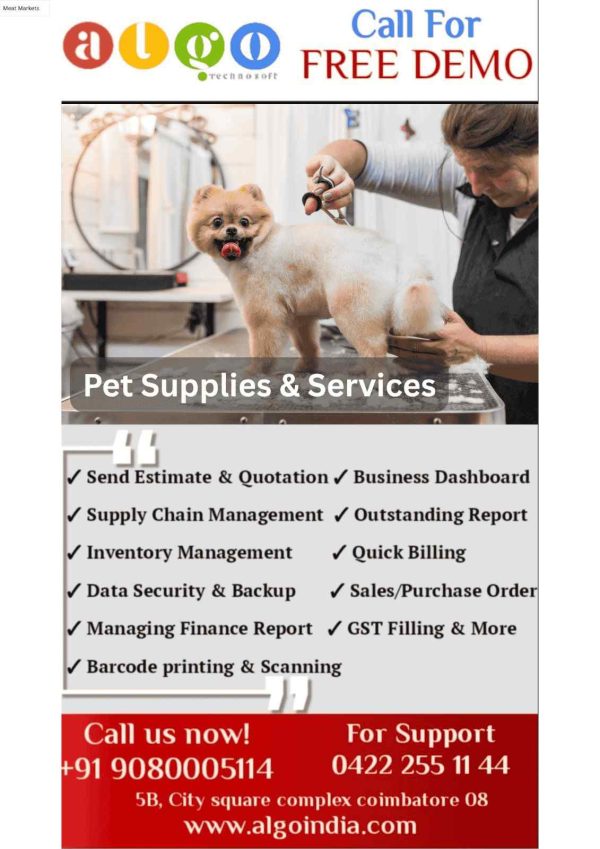 Pet Supplies & Services Website Design & Website Development in Cuddalore