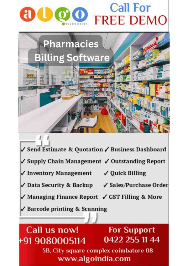 Pharmacies Billing Software in Coimbatore
