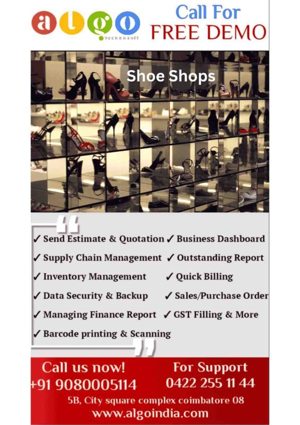 Shoe Shops Website Design & Website Development in Cuddalore