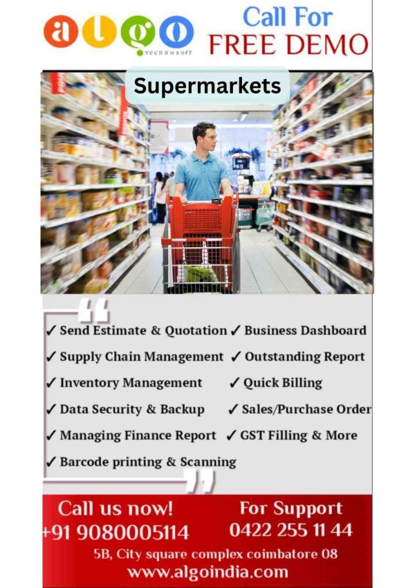 Supermarkets Website Design & Website Development in Coimbatore