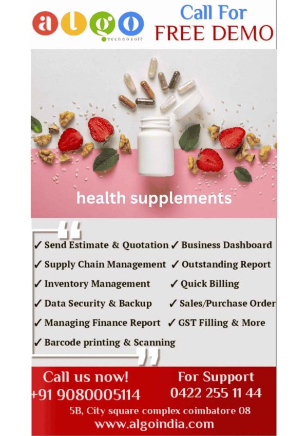 health supplements Website Design & Website Development in Coimbatore